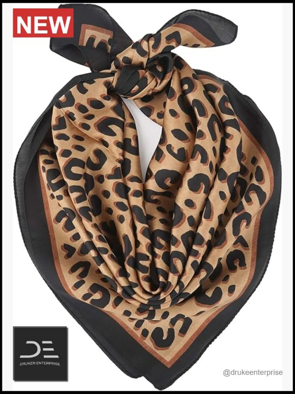 Satin Fashion Scarf Square 27x27 Lightweight Neck Scarf